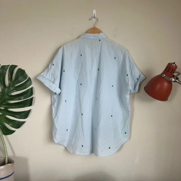 NWT Toad & Co Indigo Wells Tree Embroidered Short Sleeve Shirt - Picture 9 of 9